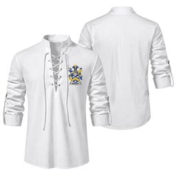 ScotsTee Shop Irish Moroney or O'Moroney Clan Coat of Arms Irish Ghillie Kilt Shirt