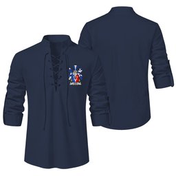 ScotsTee Shop Irish Legg or Legge Clan Coat of Arms Irish Ghillie Kilt Shirt