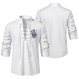 ScotsTee Shop Irish Legg or Legge Clan Coat of Arms Irish Ghillie Kilt Shirt
