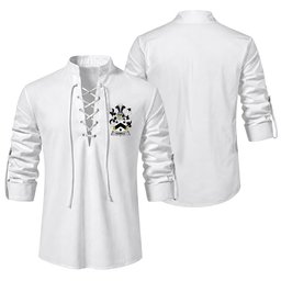 ScotsTee Shop Irish Kemble Clan Coat of Arms Irish Ghillie Kilt Shirt