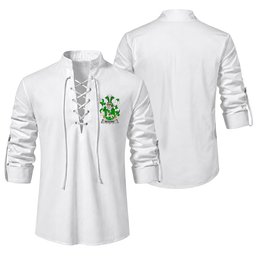 ScotsTee Shop Irish McGuire and Maguire Clan Coat of Arms Irish Ghillie Kilt Shirt