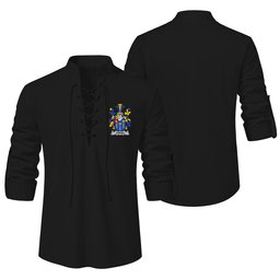 ScotsTee Shop Irish Tipping Clan Coat of Arms Irish Ghillie Kilt Shirt