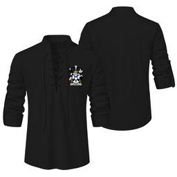 ScotsTee Shop Irish Otway Clan Coat of Arms Irish Ghillie Kilt Shirt