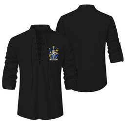 ScotsTee Shop Irish Morrogh or Morrow Clan Coat of Arms Irish Ghillie Kilt Shirt