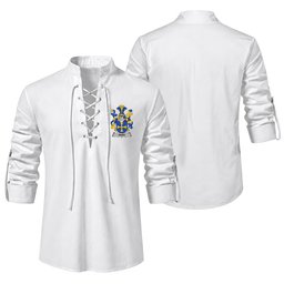 ScotsTee Shop Irish Ward Clan Coat of Arms Irish Ghillie Kilt Shirt