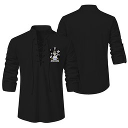 ScotsTee Shop Irish Rawson Clan Coat of Arms Irish Ghillie Kilt Shirt