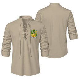 ScotsTee Shop Irish Odell Clan Coat of Arms Irish Ghillie Kilt Shirt