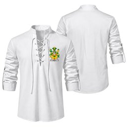 ScotsTee Shop Irish Odell Clan Coat of Arms Irish Ghillie Kilt Shirt