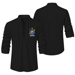 ScotsTee Shop Irish Somerville Clan Coat of Arms Irish Ghillie Kilt Shirt
