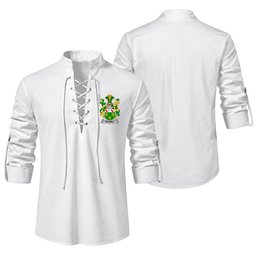 ScotsTee Shop Irish Rooney or  O'Rooney Clan Coat of Arms Irish Ghillie Kilt Shirt