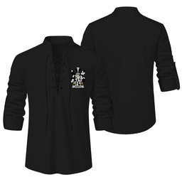 ScotsTee Shop Irish Wemyss Clan Coat of Arms Irish Ghillie Kilt Shirt