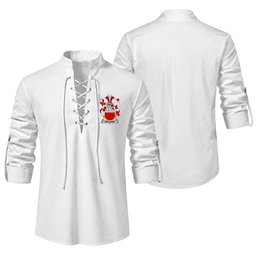 ScotsTee Shop Irish Spillane or O'Spillane Clan Coat of Arms Irish Ghillie Kilt Shirt