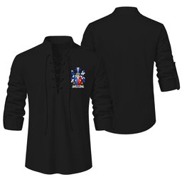 ScotsTee Shop Irish Trant or Trent Clan Coat of Arms Irish Ghillie Kilt Shirt