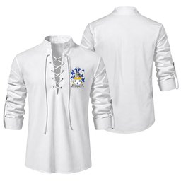 ScotsTee Shop Irish Stone Clan Coat of Arms Irish Ghillie Kilt Shirt