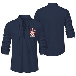 ScotsTee Shop Irish Slattery or O'Slattery Clan Coat of Arms Irish Ghillie Kilt Shirt