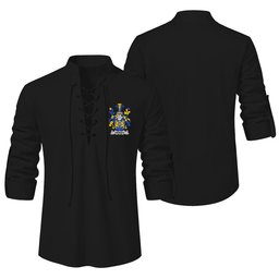 ScotsTee Shop Irish Tierney or O'Tierney Clan Coat of Arms Irish Ghillie Kilt Shirt