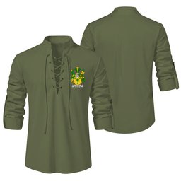 ScotsTee Shop Irish Sheridan Clan Coat of Arms Irish Ghillie Kilt Shirt