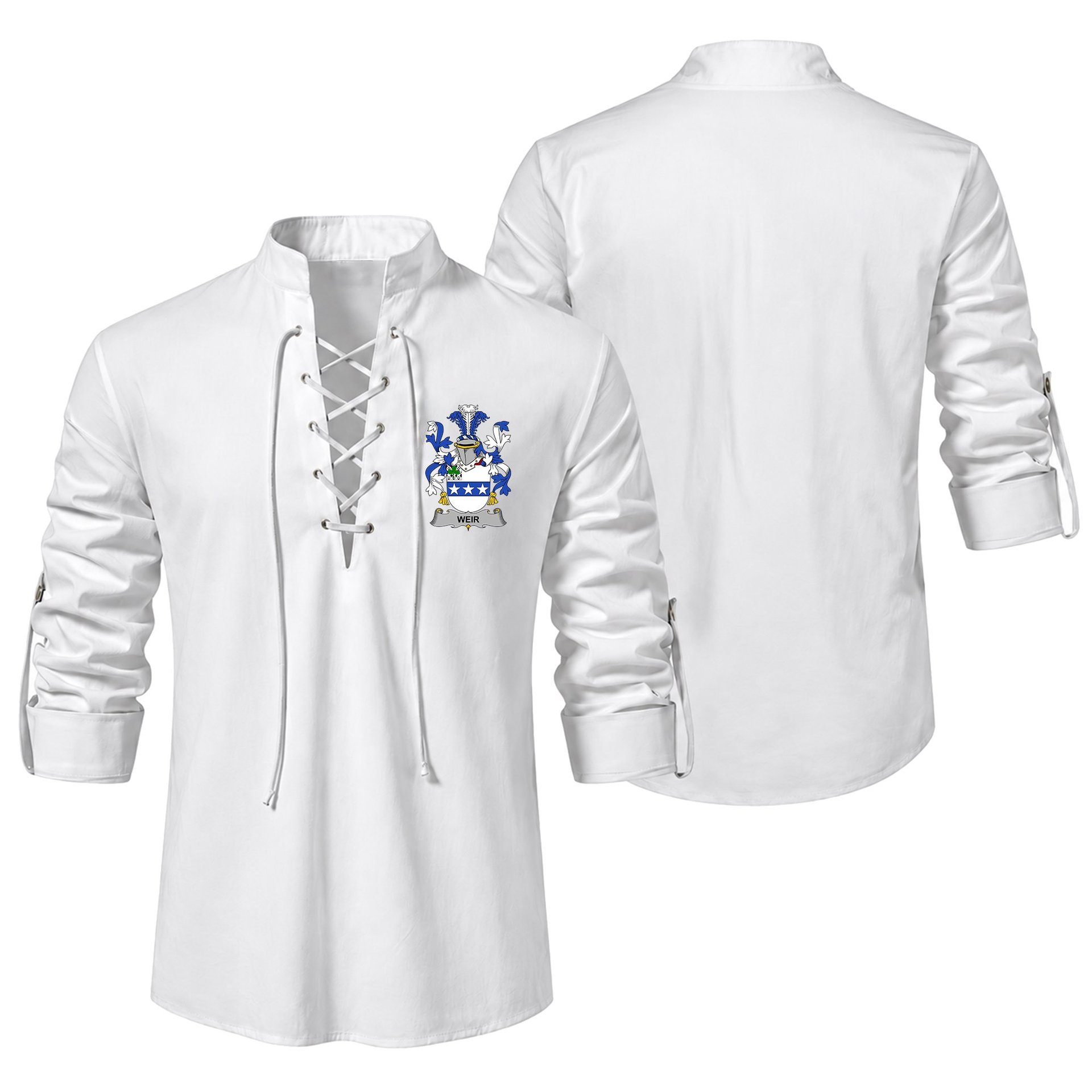 ScotsTee Shop Irish Weir or McWeir Clan Coat of Arms Irish Ghillie Kilt Shirt
