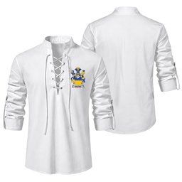 ScotsTee Shop Irish Walter Clan Coat of Arms Irish Ghillie Kilt Shirt