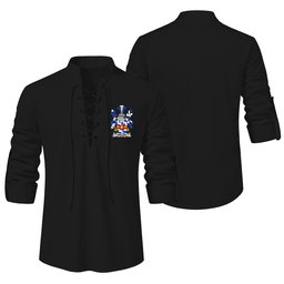 ScotsTee Shop Irish Palles Clan Coat of Arms Irish Ghillie Kilt Shirt