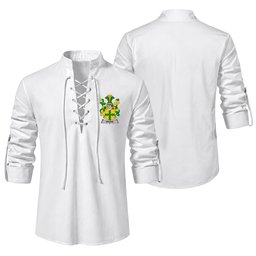 ScotsTee Shop Irish Noone or O'Noone Clan Coat of Arms Irish Ghillie Kilt Shirt