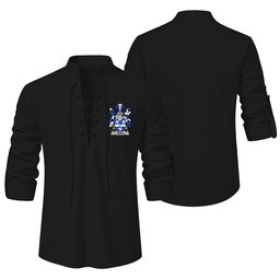 ScotsTee Shop Irish Swan Clan Coat of Arms Irish Ghillie Kilt Shirt