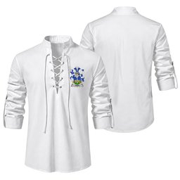 ScotsTee Shop Irish Owen Clan Coat of Arms Irish Ghillie Kilt Shirt