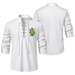 ScotsTee Shop Irish Reilly or O'Reilly Clan Coat of Arms Irish Ghillie Kilt Shirt