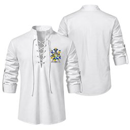 ScotsTee Shop Irish Pike Clan Coat of Arms Irish Ghillie Kilt Shirt
