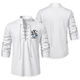ScotsTee Shop Irish Sharpe Clan Coat of Arms Irish Ghillie Kilt Shirt