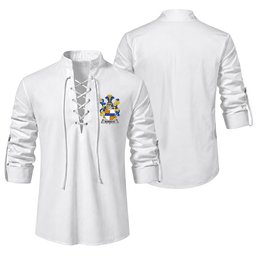 ScotsTee Shop Irish Norreys Clan Coat of Arms Irish Ghillie Kilt Shirt