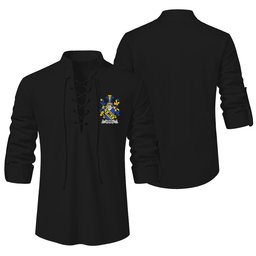 ScotsTee Shop Irish Tuthill Clan Coat of Arms Irish Ghillie Kilt Shirt