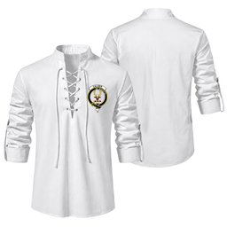 ScotsTee Shop Scottish Calder Clan Crest Scottish Ghillie Kilt Shirt
