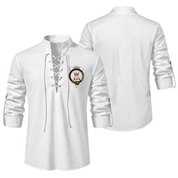 ScotsTee Shop Scottish Lennox Kincaid Clan Crest Scottish Ghillie Kilt Shirt