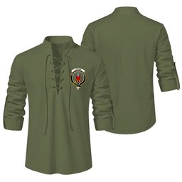 ScotsTee Shop Scottish Logan Clan Crest Scottish Ghillie Kilt Shirt