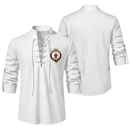 ScotsTee Shop Scottish Logan Clan Crest Scottish Ghillie Kilt Shirt