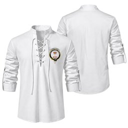 ScotsTee Shop Scottish Donnachaidh Clan Crest Scottish Ghillie Kilt Shirt