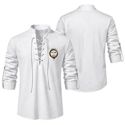ScotsTee Shop Scottish McCulloch Clan Crest Scottish Ghillie Kilt Shirt