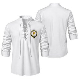 ScotsTee Shop Scottish Sinclair Clan Crest Scottish Ghillie Kilt Shirt