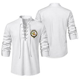 ScotsTee Shop Scottish MacThomas Clan Crest Scottish Ghillie Kilt Shirt