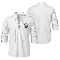 ScotsTee Shop Scottish Martin Clan Crest Scottish Ghillie Kilt Shirt