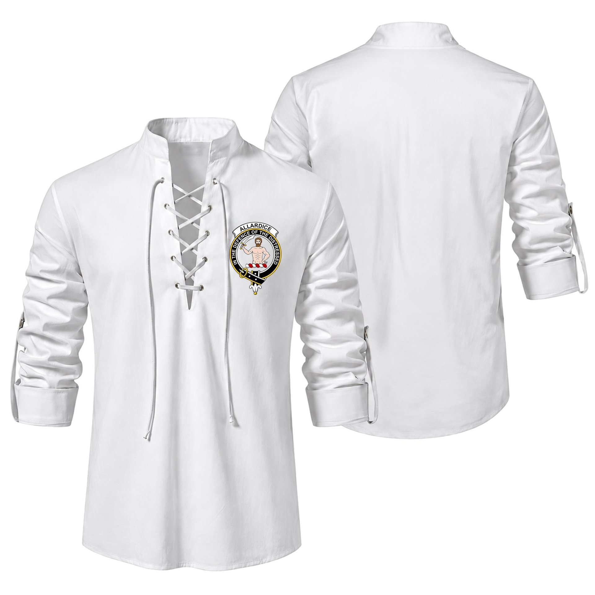 ScotsTee Shop Scottish Allardice Clan Crest Scottish Ghillie Kilt Shirt