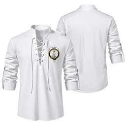 ScotsTee Shop Scottish Clark Clan Crest Scottish Ghillie Kilt Shirt