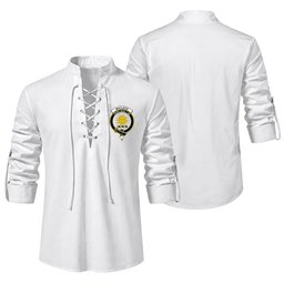 ScotsTee Shop Scottish MacLeod of Lewis Clan Crest Scottish Ghillie Kilt Shirt