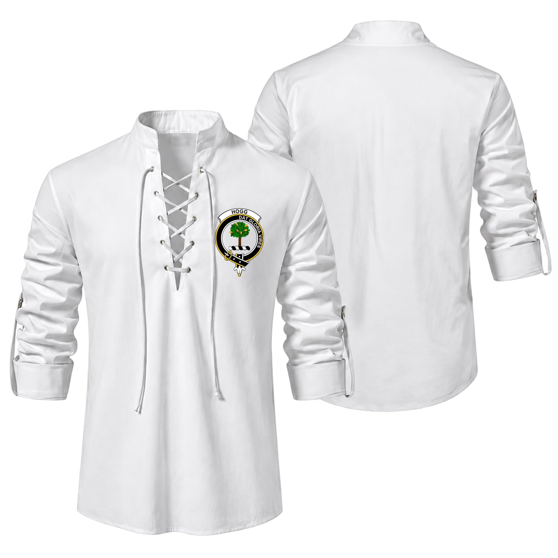 ScotsTee Shop Scottish Hogg Clan Crest Scottish Ghillie Kilt Shirt