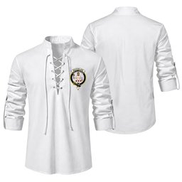 ScotsTee Shop Scottish MacFarlane Clan Crest Scottish Ghillie Kilt Shirt