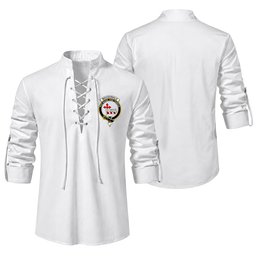 ScotsTee Shop Scottish MacDonalds Of Sleat Clan Crest Scottish Ghillie Kilt Shirt