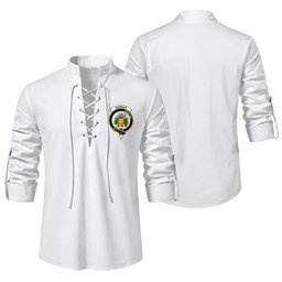 ScotsTee Shop Scottish Dundas Clan Crest Scottish Ghillie Kilt Shirt