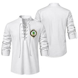 ScotsTee Shop Scottish Seton Clan Crest Scottish Ghillie Kilt Shirt