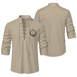 ScotsTee Shop Scottish McQueen Clan Crest Scottish Ghillie Kilt Shirt